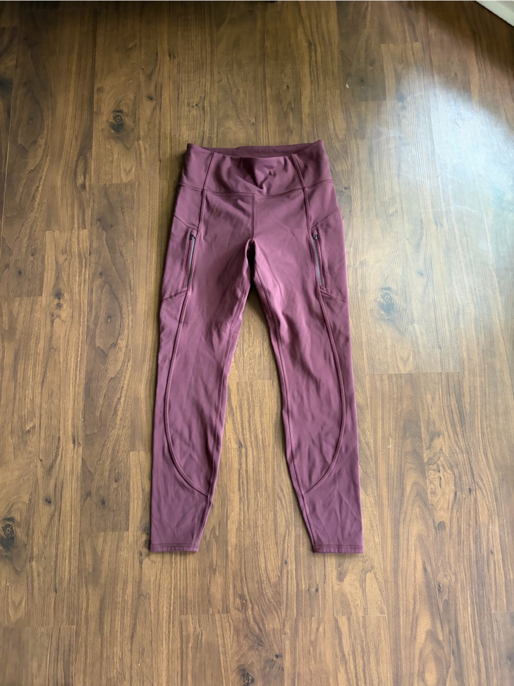 Athleta Burgundy High-Waist Active Leggings